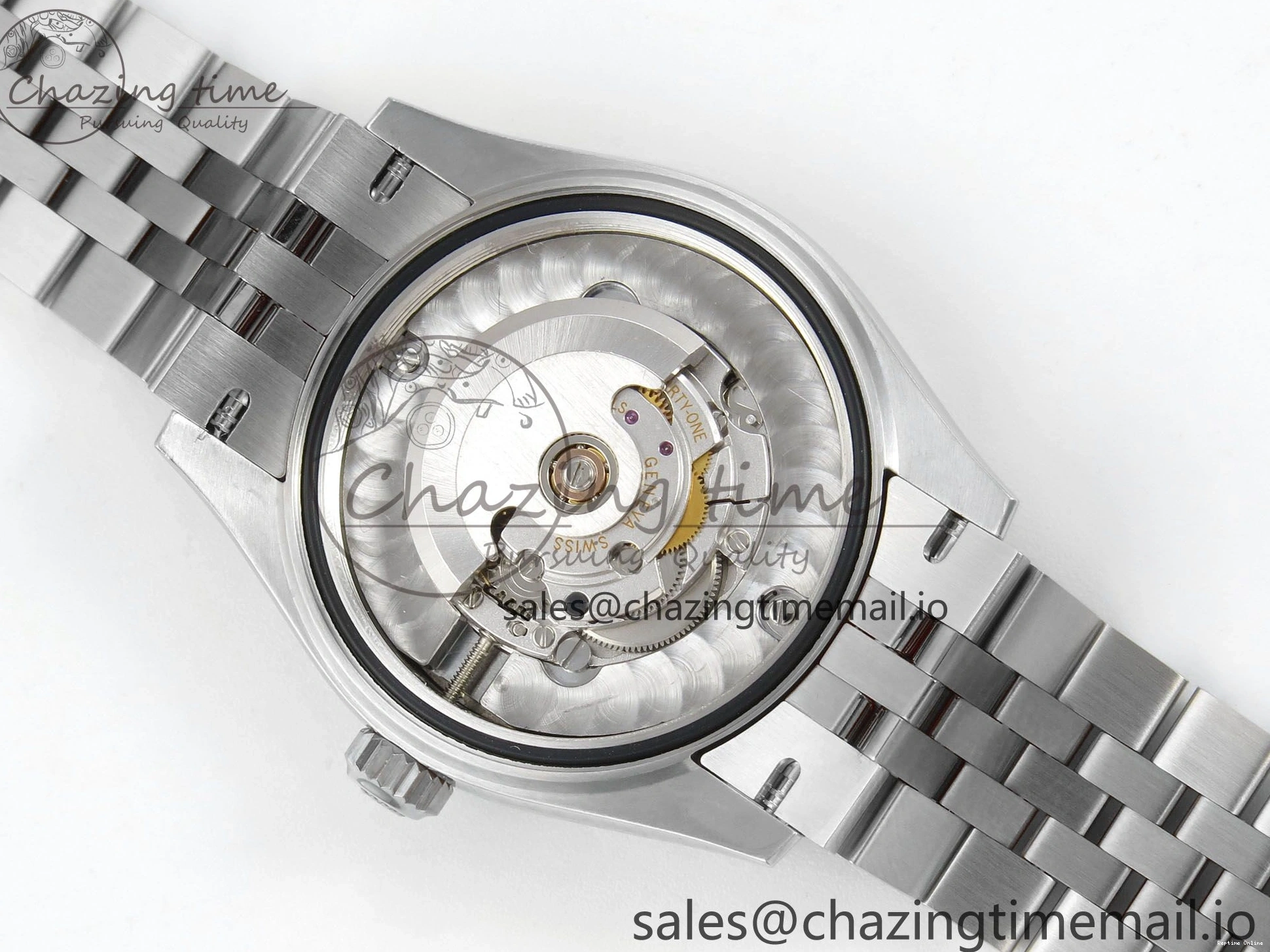 0404 Lightweight DateJust 31 278384RBR THBF 1:1 Best Edition 904L Steel Silver Diamonds Dial Diamonds Bezel on SS Oyster Bracelet HZ Cal. 22